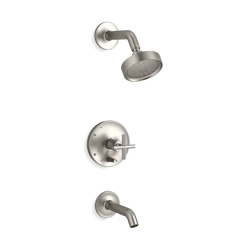 Kohler T14420-3G-BN Purist R/T B&S Trm/Crs Hdls,35-Deg Spt