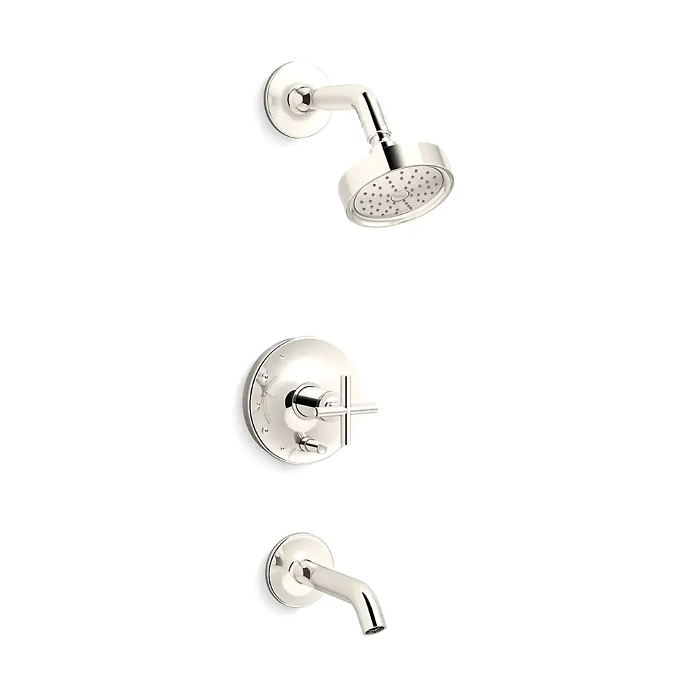 Kohler T14420-3G-SN Purist R/T B&S Trm/Crs Hdls,35-Deg Spt