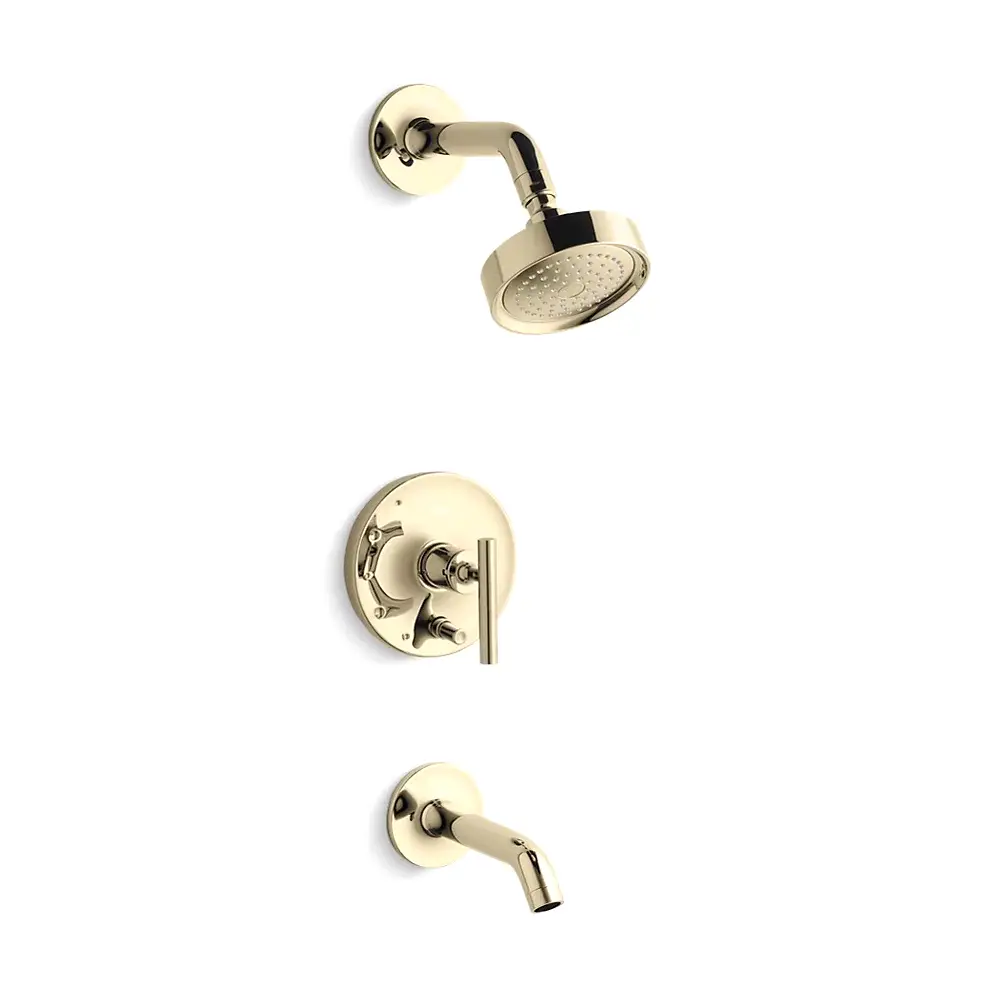 Kohler T14420-4-AF Purist R/T B&S Trm/Lvr Hdls,35 Deg Spt