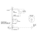 Kohler T14420-4-BN Purist R/T B&S Trm/Lvr Hdls,35 Deg Spt