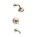 Kohler T14420-4-BV Purist R/T B&S Trm/Lvr Hdls,35 Deg Spt