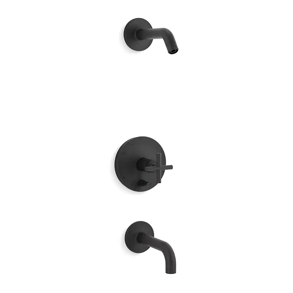 Kohler T14421-3L-BL Purist B/S Trim, Less Head, 90 Spt-Cross