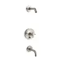 Kohler T14421-3L-BN Purist B/S Trm W/Div, 90 Spt, Ls Hd-Crs