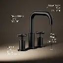 Kohler T14428-3-BL Purist Deck-Mount Bath Faucet Trim