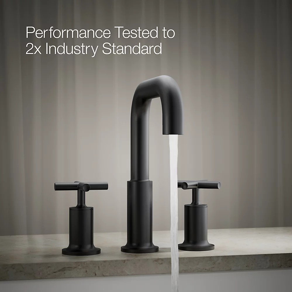 Kohler T14428-3-BL Purist Deck-Mount Bath Faucet Trim