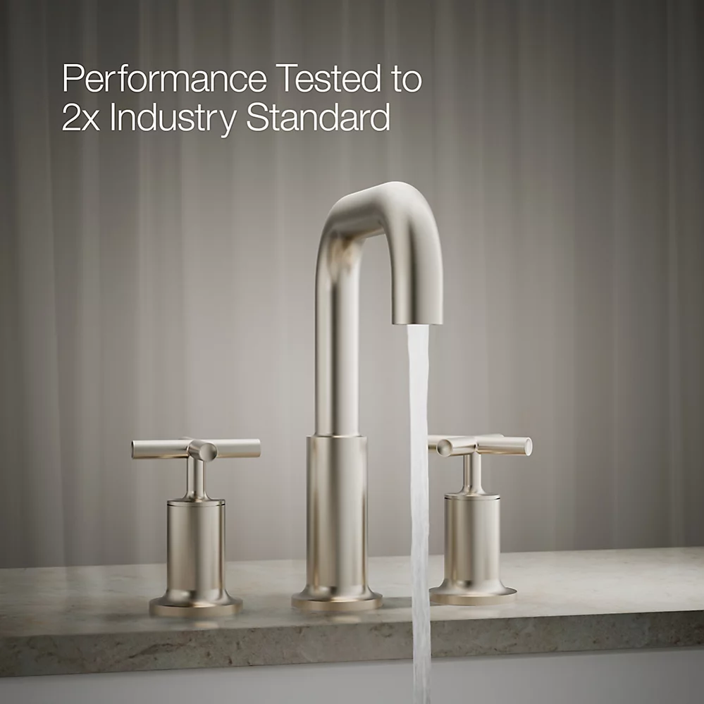 Kohler T14428-3-BN Purist Deck-Mount Bath Faucet Trim