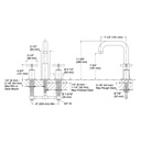 Kohler T14428-3-BN Purist Deck-Mount Bath Faucet Trim