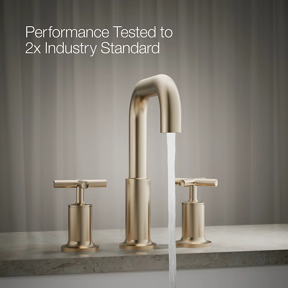 Kohler T14428-3-BV Purist Deck-Mount Bath Faucet Trim