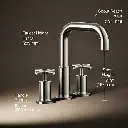 Kohler T14428-3-SN Purist Deck-Mount Bath Faucet Trim