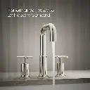 Kohler T14428-3-SN Purist Deck-Mount Bath Faucet Trim