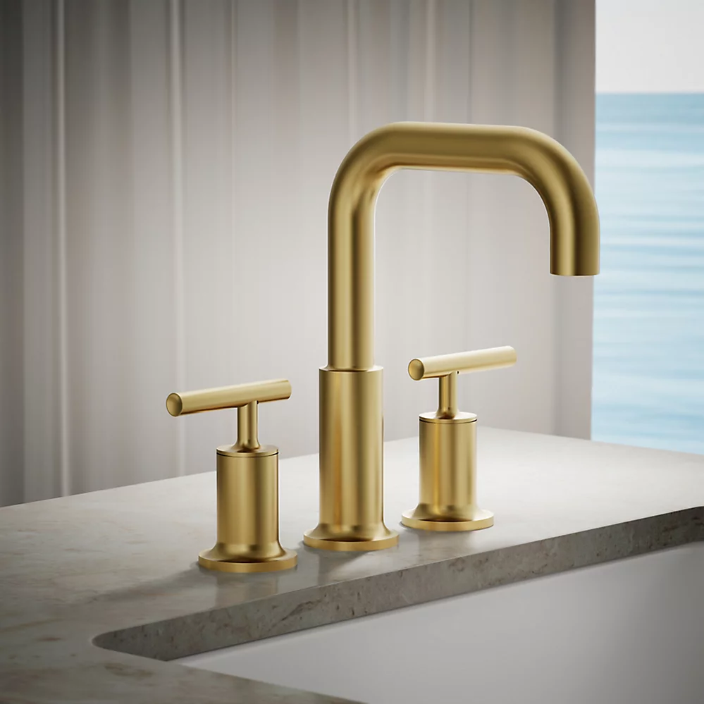 Kohler T14428-4-2MB Purist Deck-Mount Faucet Trim