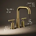 Kohler T14428-4-2MB Purist Deck-Mount Faucet Trim