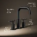 Kohler T14428-4-BL Purist Deck-Mount Faucet Trim