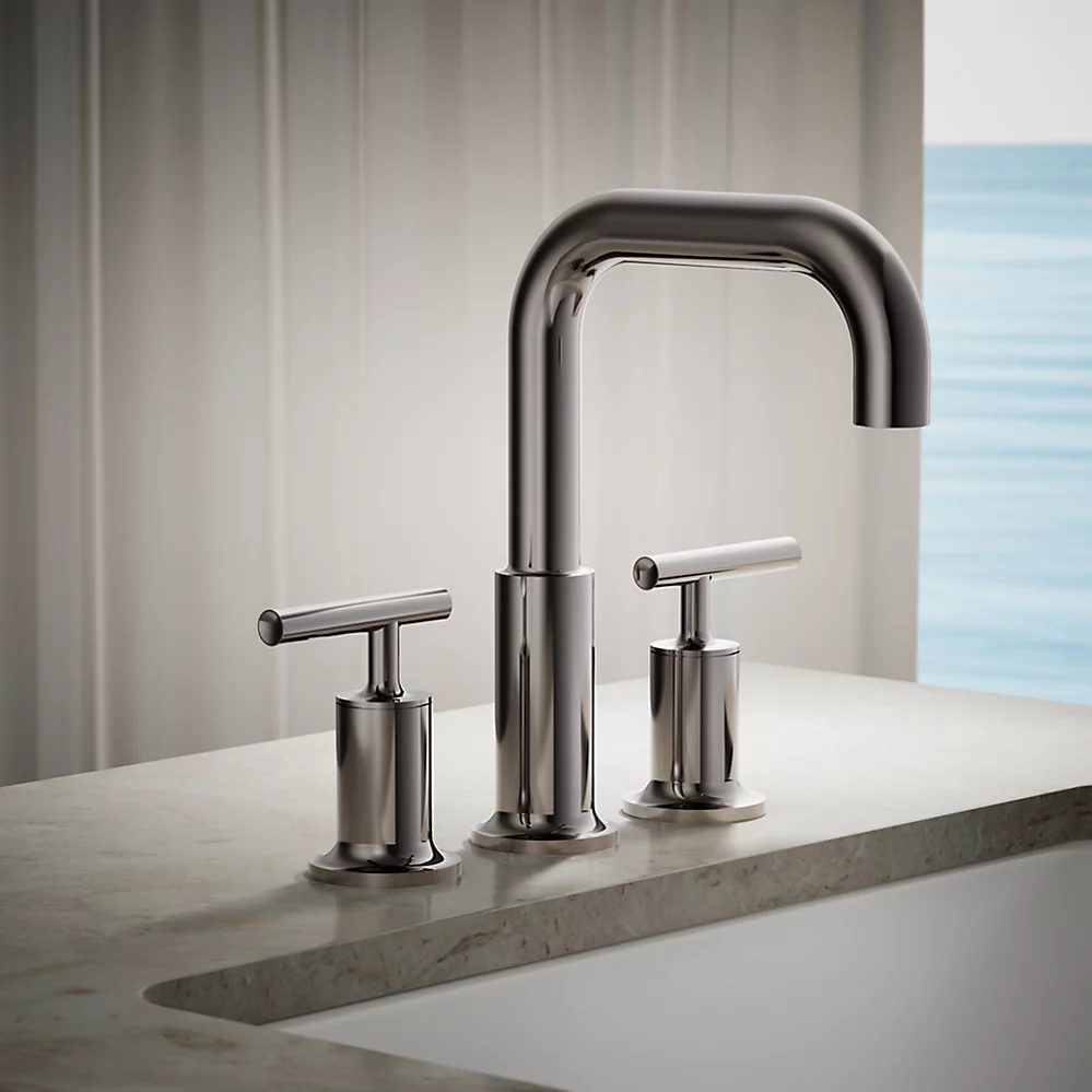 Kohler T14428-4-TT Purist Deck-Mount Faucet Trim