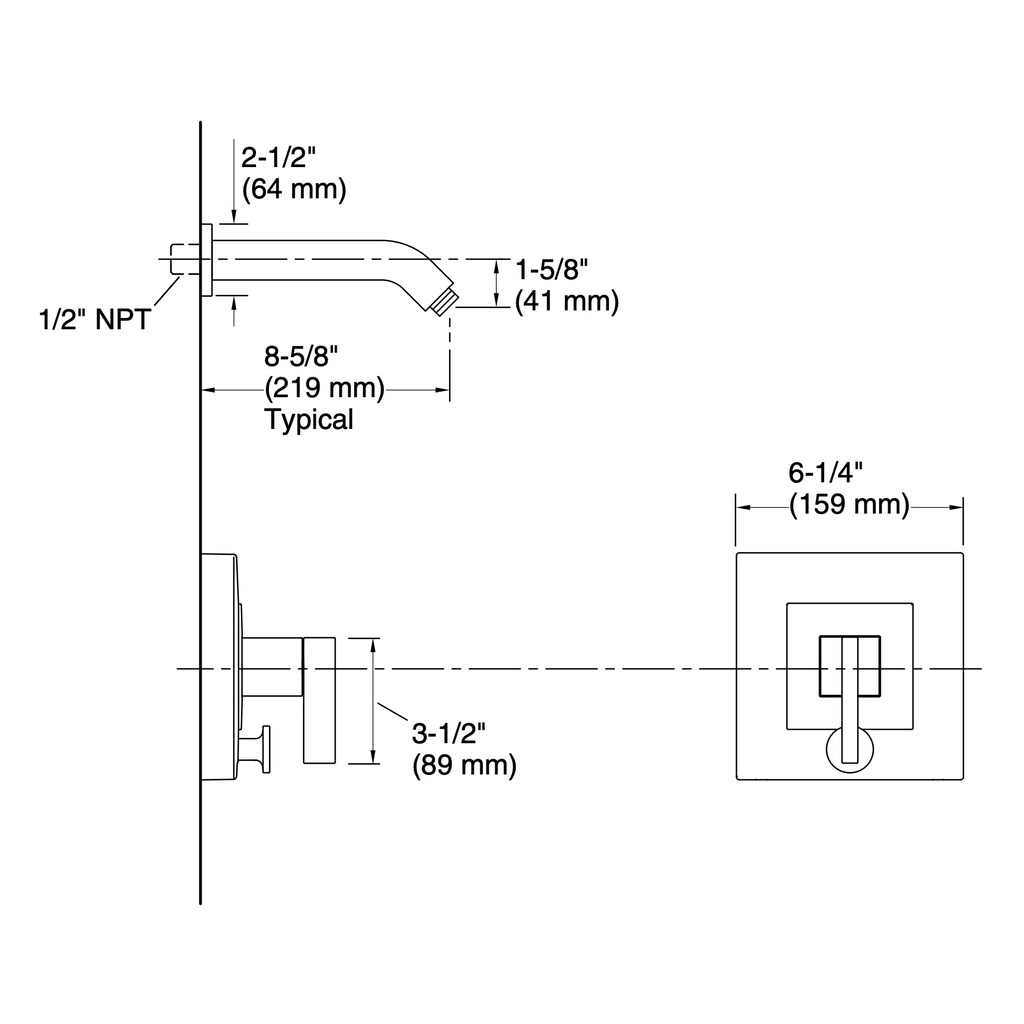 Kohler T14665-4L-BN Loure Shower Trim W/Diverter, Less Head
