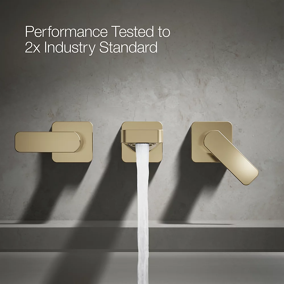 Kohler T23491-4-AF Parallel 2H Wm Bath Faucet Trm Lever