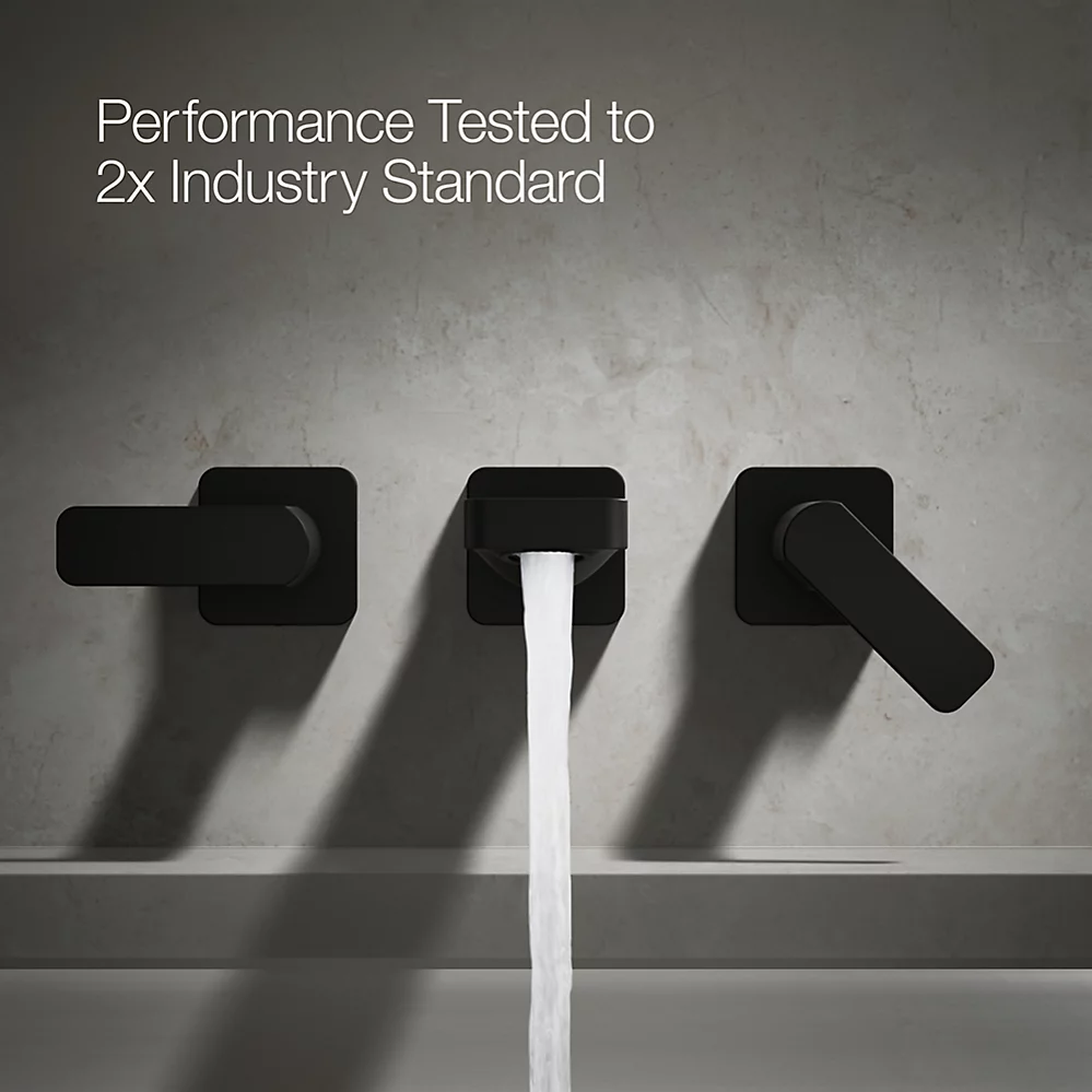 Kohler T23491-4-BL Parallel 2H Wm Bath Faucet Trm Lever