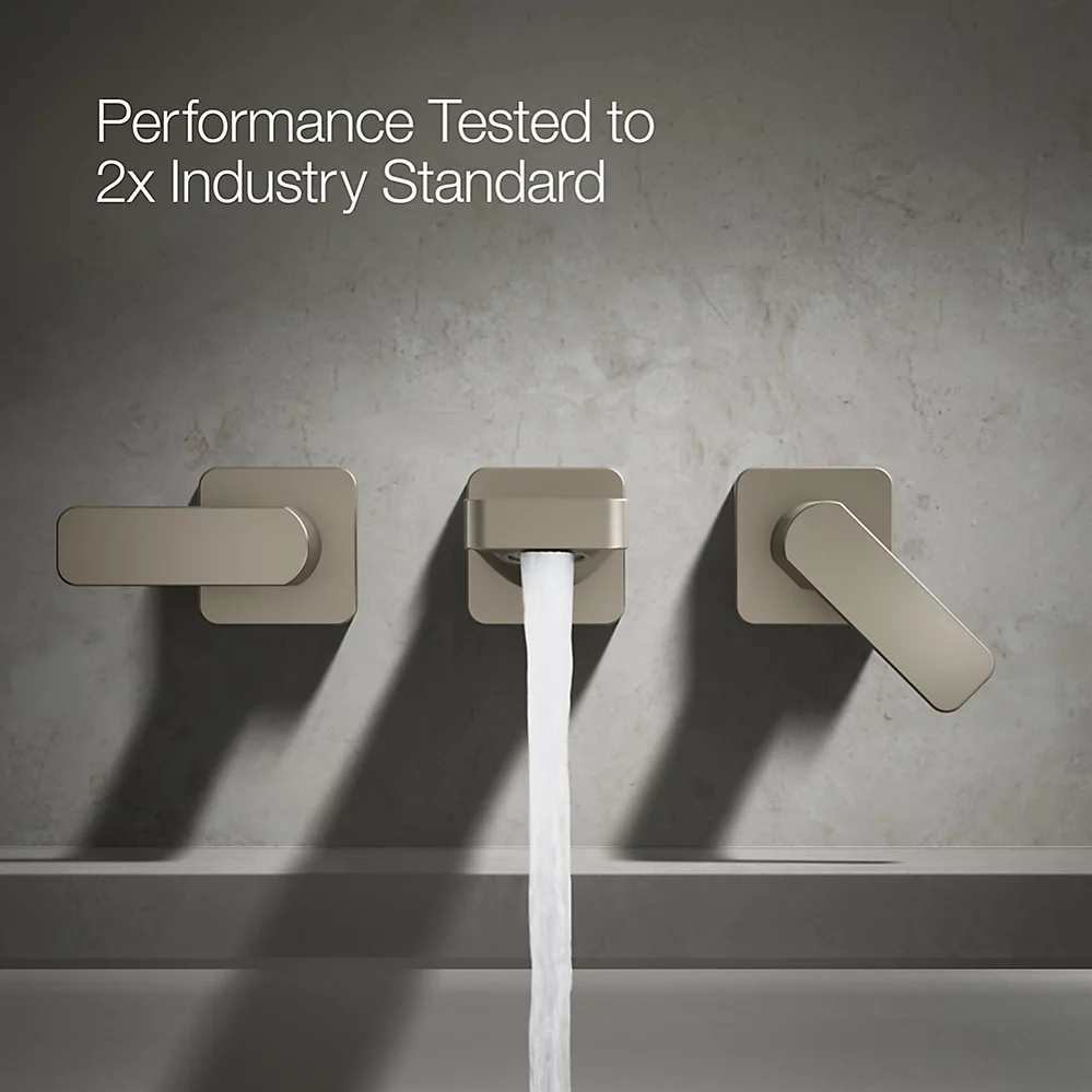 Kohler T23491-4-BN Parallel 2H Wm Bath Faucet Trm Lever
