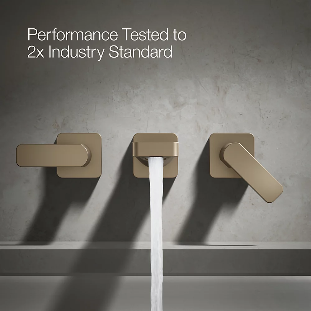 Kohler T23491-4-BV Parallel 2H Wm Bath Faucet Trm Lever
