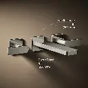 Kohler T23491-4-SN Parallel 2H Wm Bath Faucet Trm Lever