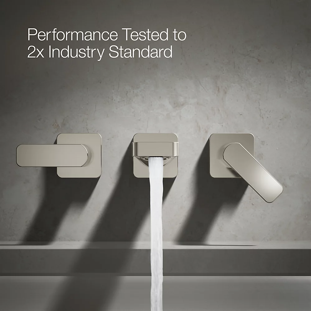Kohler T23491-4-SN Parallel 2H Wm Bath Faucet Trm Lever