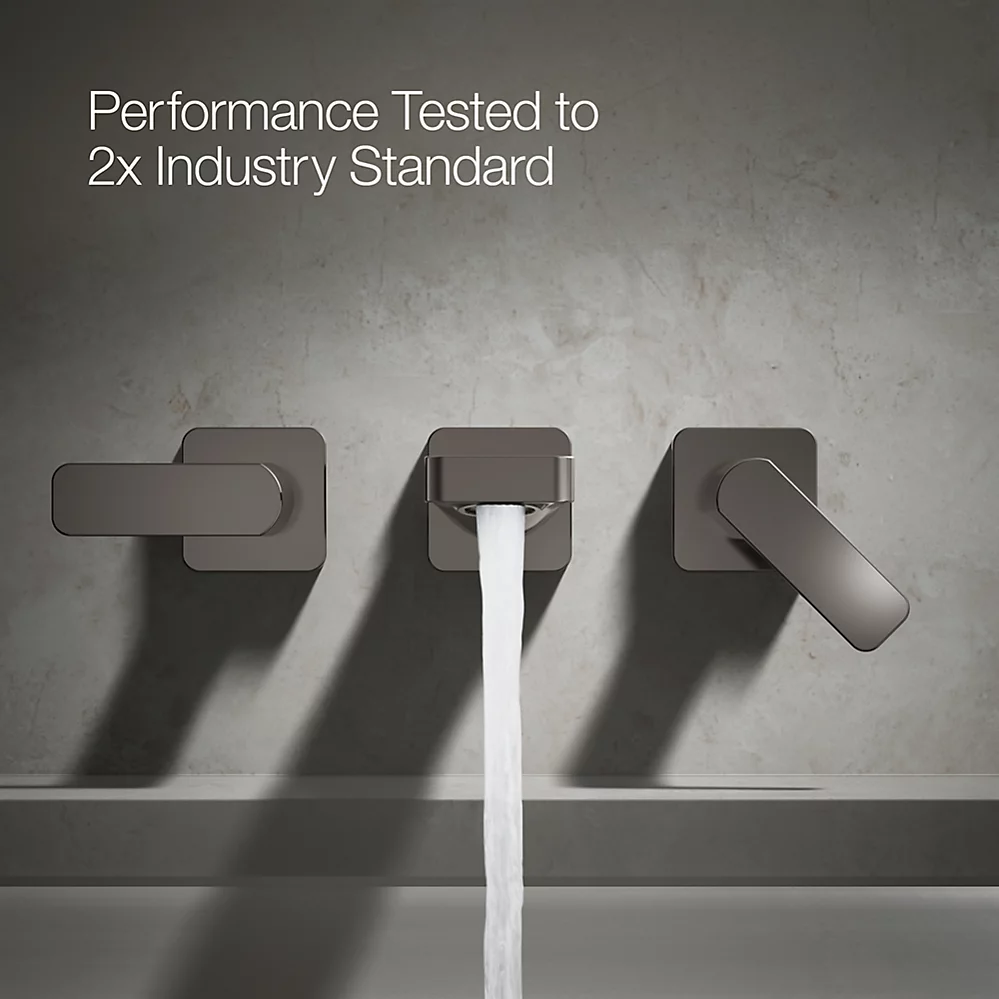 Kohler T23491-4-TT Parallel 2H Wm Bath Faucet Trm Lever