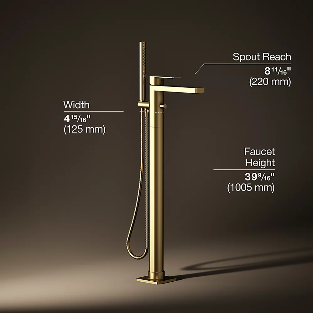 Kohler T23492-4-2MB Parallel Freestanding Bath Faucet Trim