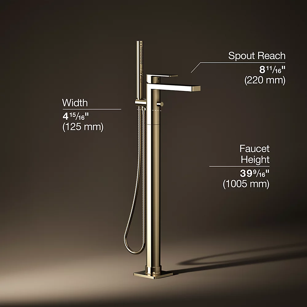 Kohler T23492-4-AF Parallel Freestanding Bath Faucet Trim