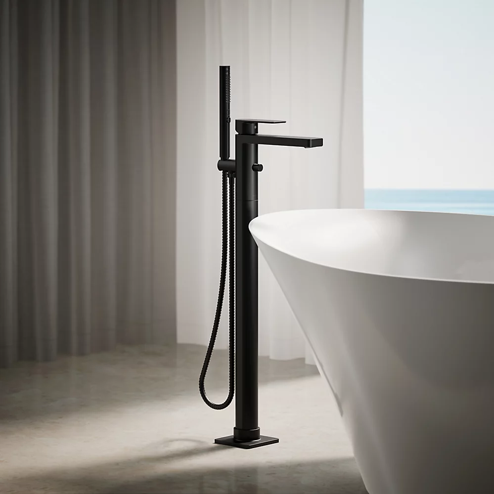 Kohler T23492-4-BL Parallel Freestanding Bath Faucet Trim