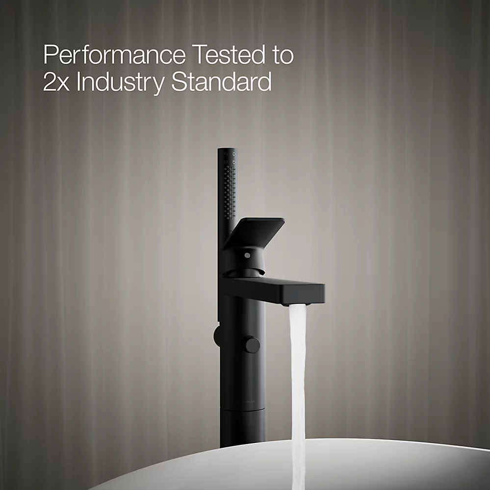 Kohler T23492-4-BL Parallel Freestanding Bath Faucet Trim