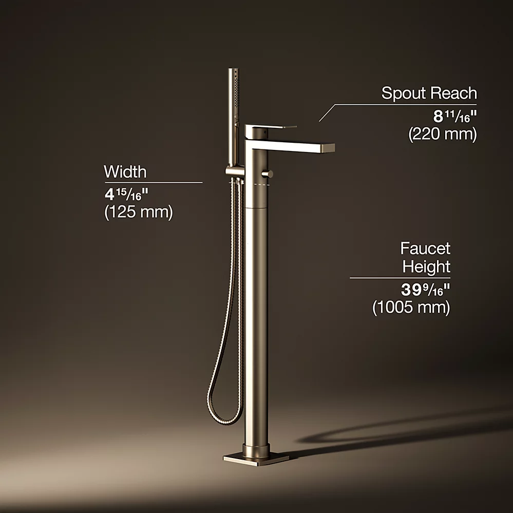 Kohler T23492-4-BV Parallel Freestanding Bath Faucet Trim