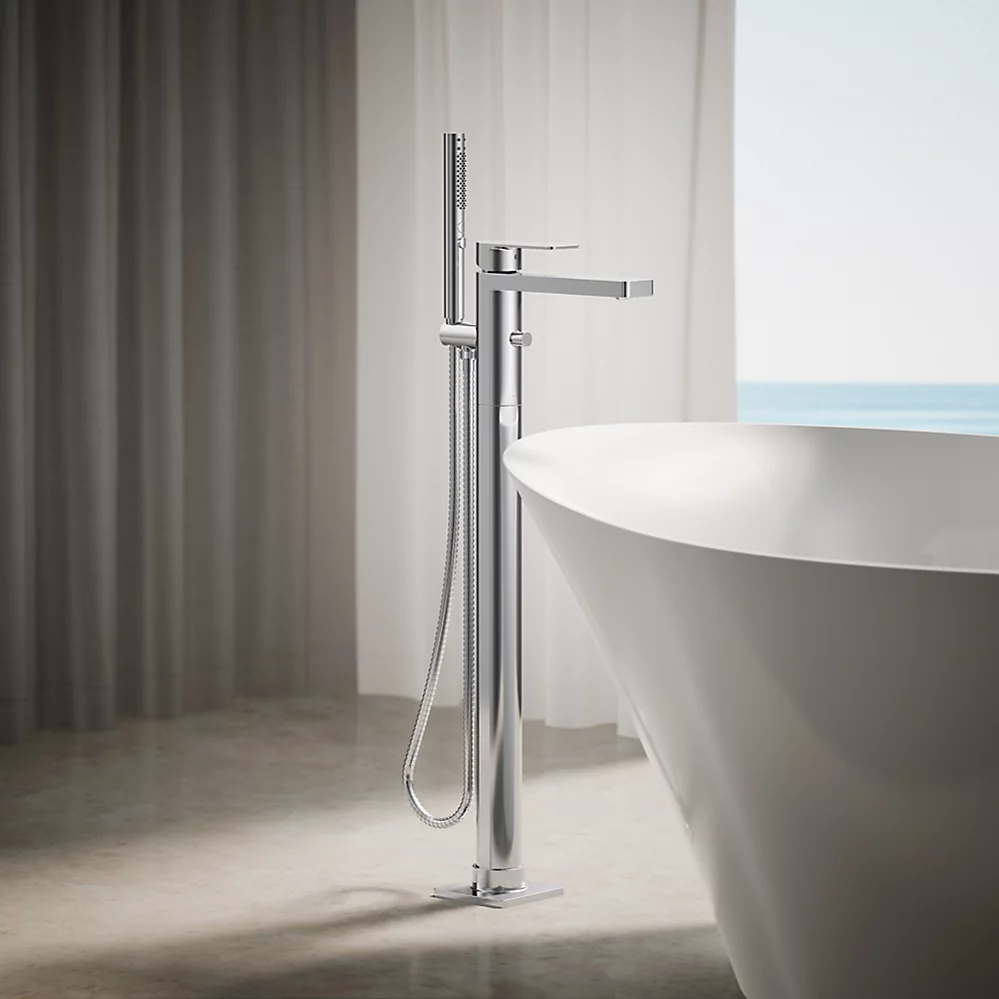 Kohler T23492-4-CP Parallel Freestanding Bath Faucet Trim