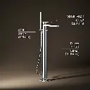 Kohler T23492-4-CP Parallel Freestanding Bath Faucet Trim