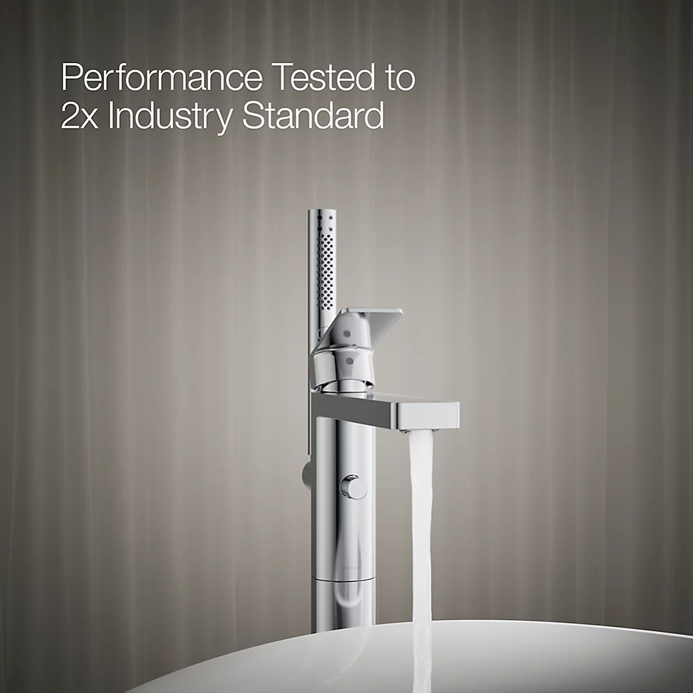 Kohler T23492-4-CP Parallel Freestanding Bath Faucet Trim