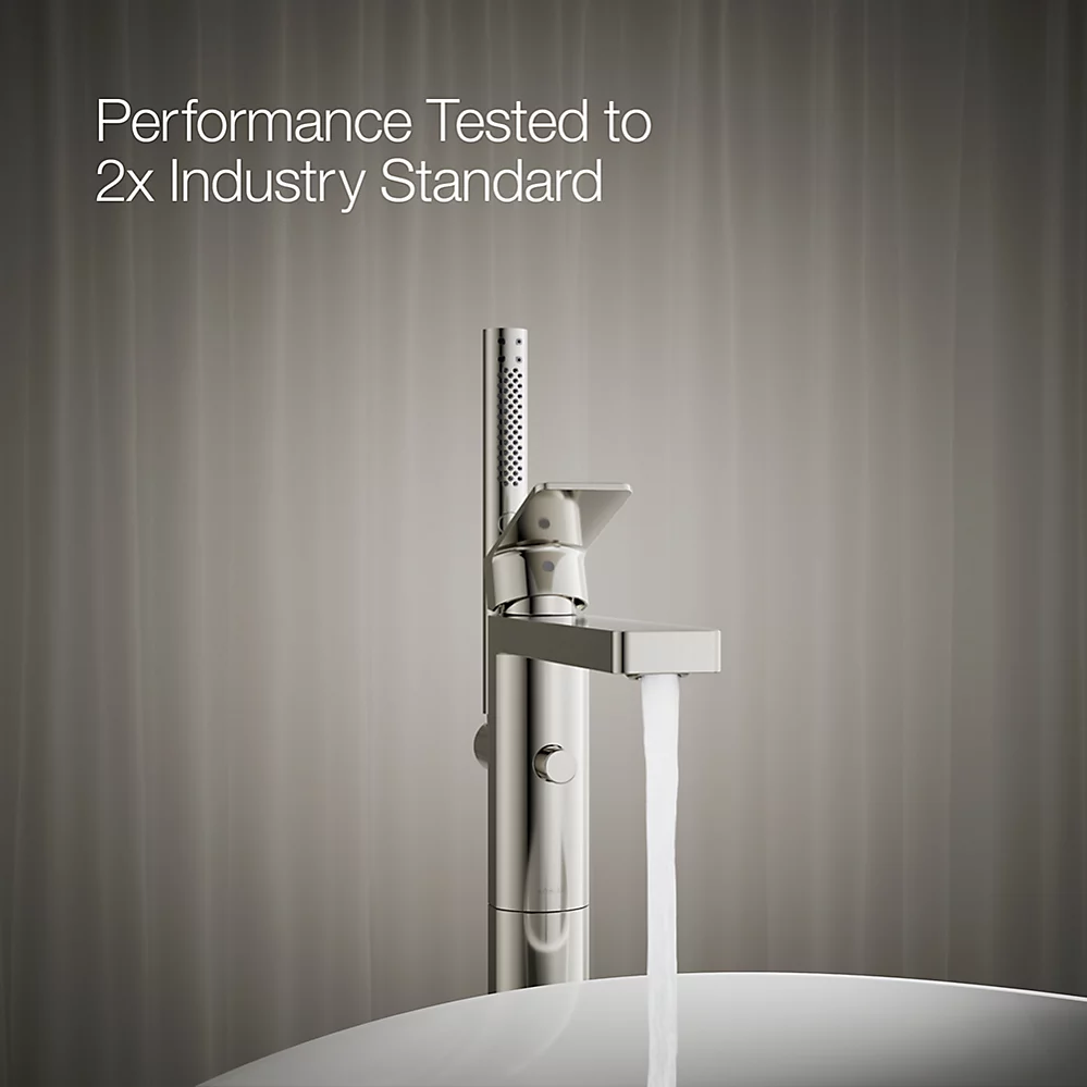 Kohler T23492-4-SN Parallel Freestanding Bath Faucet Trim