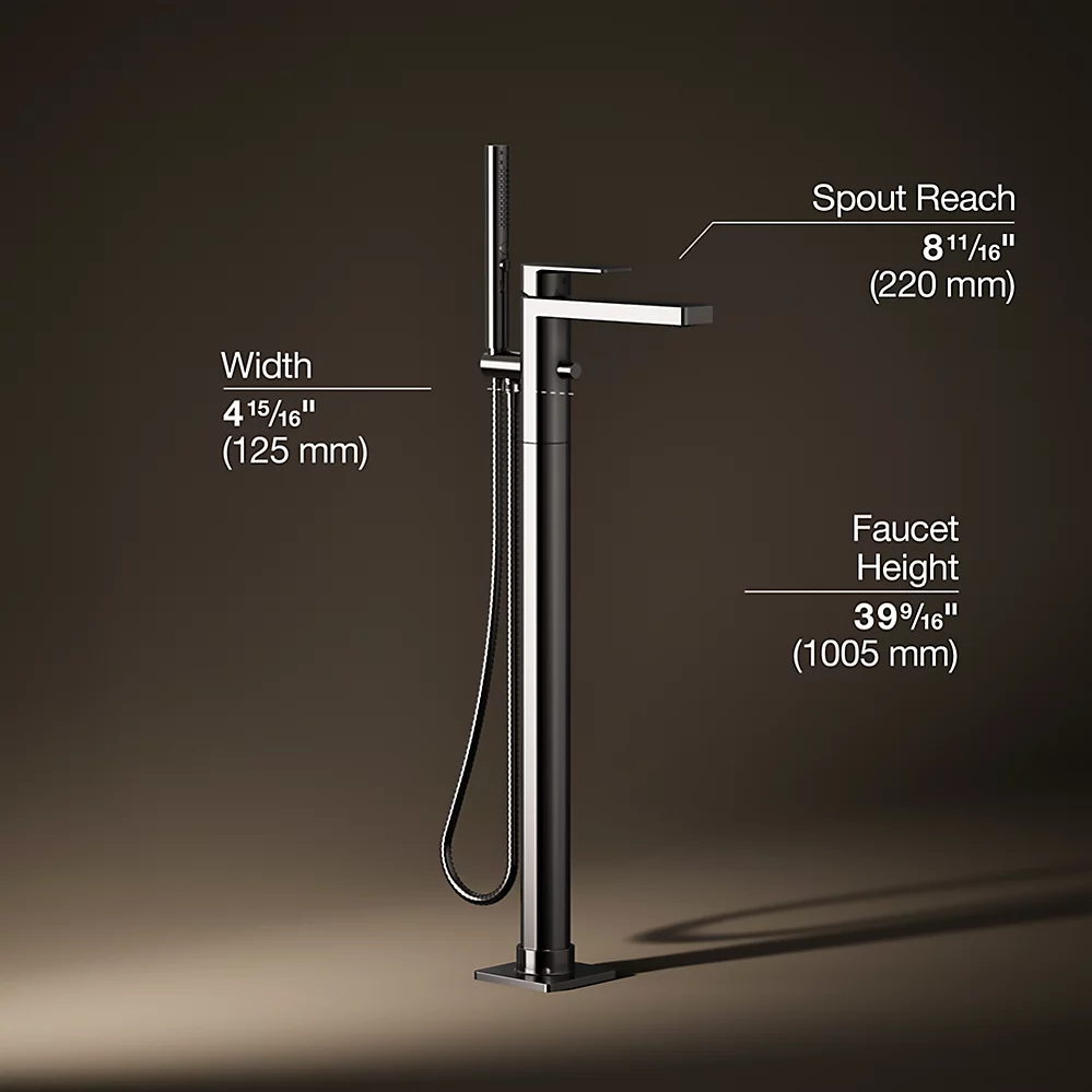 Kohler T23492-4-TT Parallel Freestanding Bath Faucet Trim