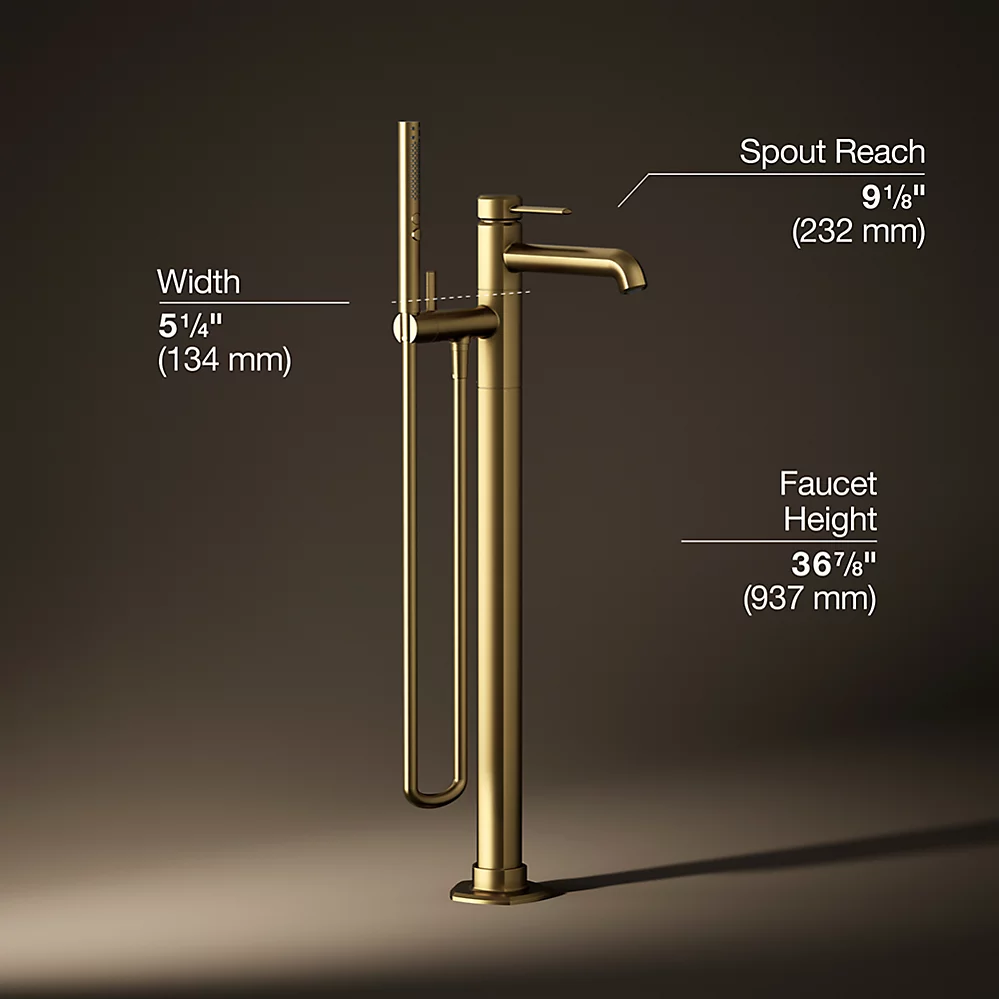 Kohler T27025-4-2MB Occasion Freestanding Bath Filler