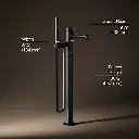 Kohler T27025-4-BL Occasion Freestanding Bath Filler