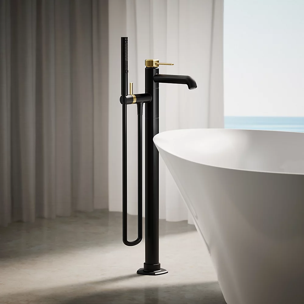 Kohler T27025-4-BMB Occasion Freestanding Bath Filler