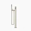 Kohler T27025-4-BN Occasion Freestanding Bath Filler