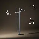 Kohler T27025-4-CP Occasion Freestanding Bath Filler