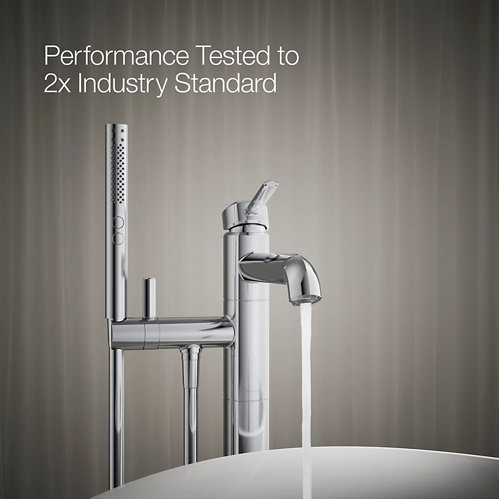 Kohler T27025-4-CP Occasion Freestanding Bath Filler