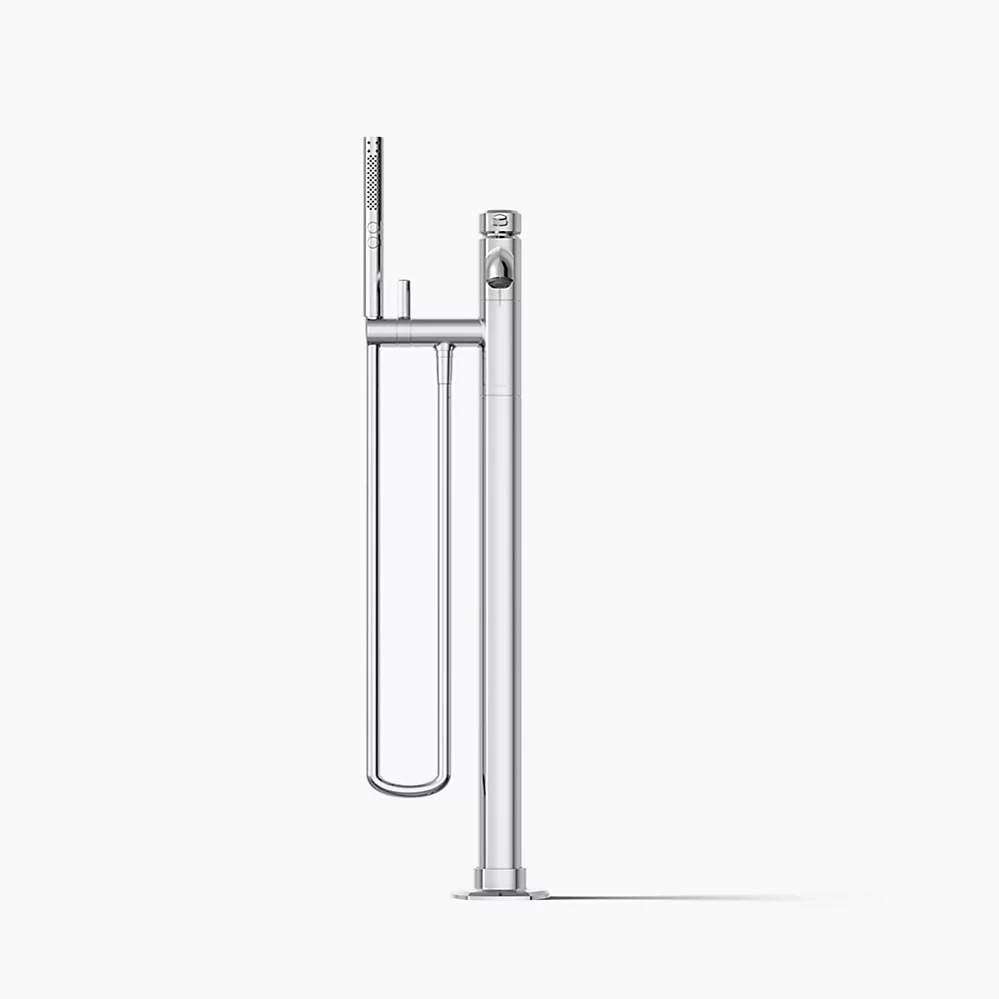 Kohler T27025-4-CP Occasion Freestanding Bath Filler