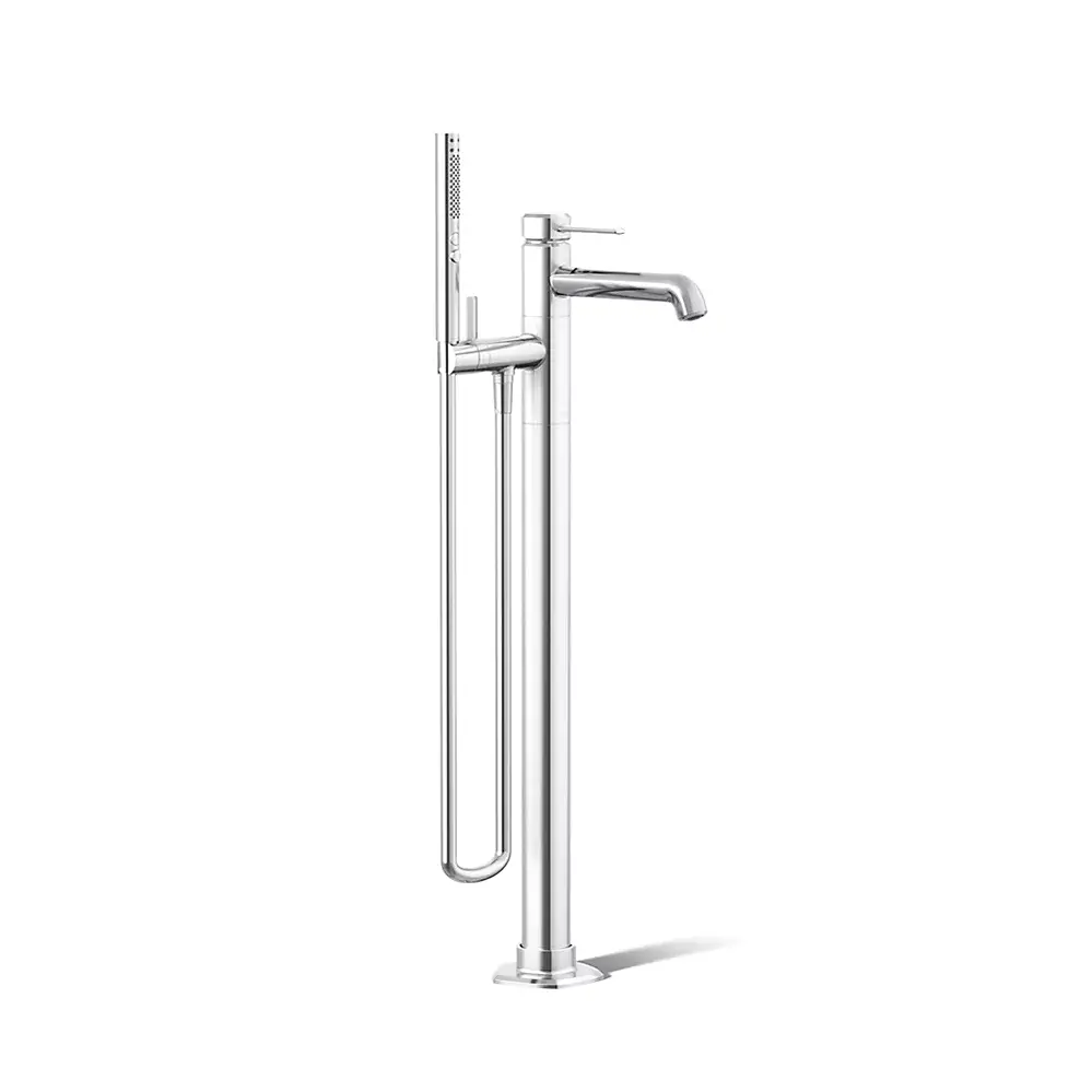 Kohler T27025-4-CP Occasion Freestanding Bath Filler