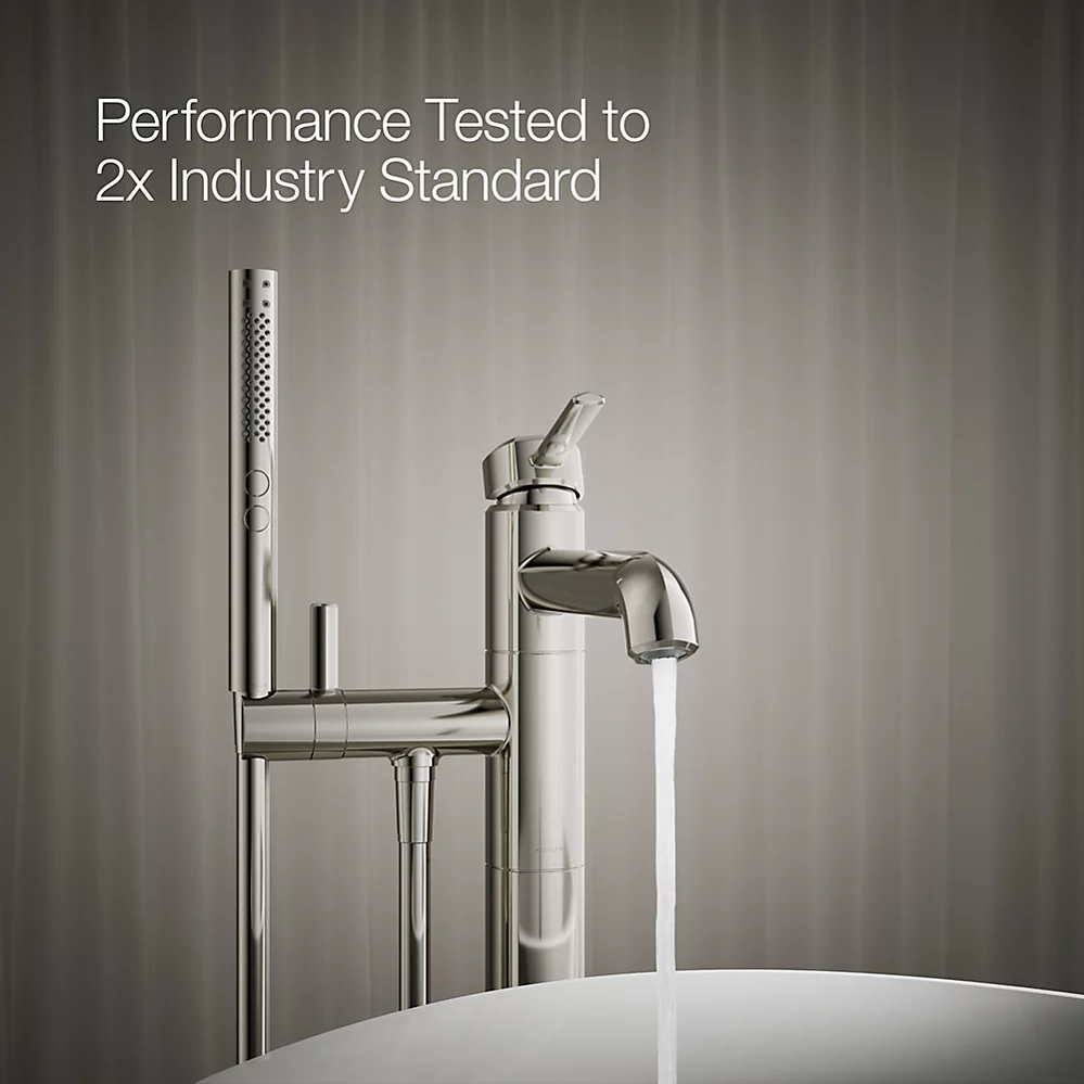 Kohler T27025-4-SN Occasion Freestanding Bath Filler