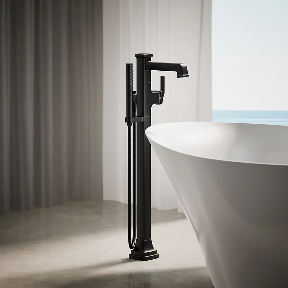 Kohler T27408-4-BL Riff Freestanding Bath Faucet Trim