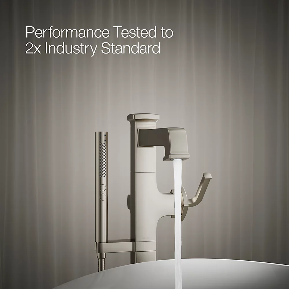 Kohler T27408-4-BN Riff Freestanding Bath Faucet Trim