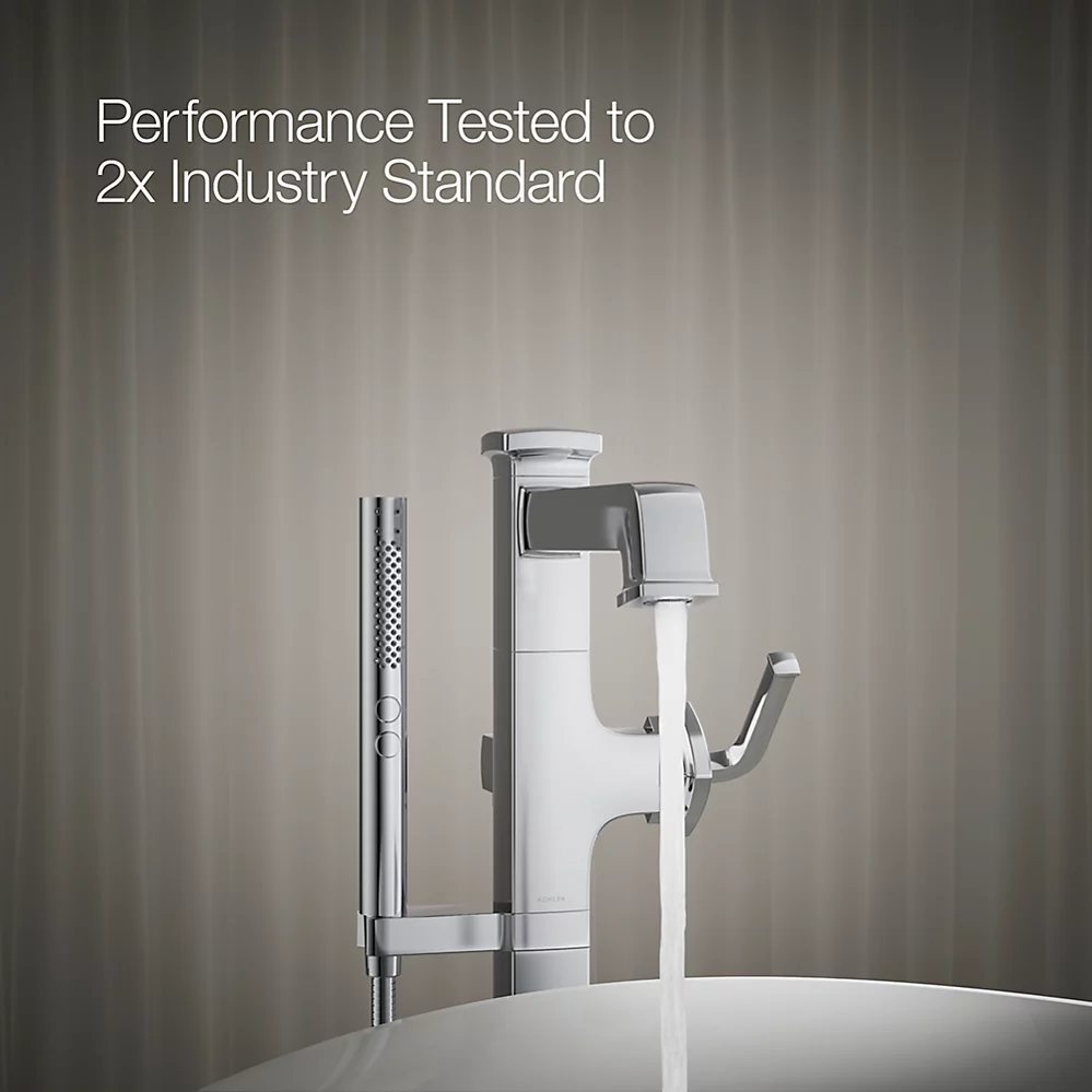 Kohler T27408-4-CP Riff Freestanding Bath Faucet Trim