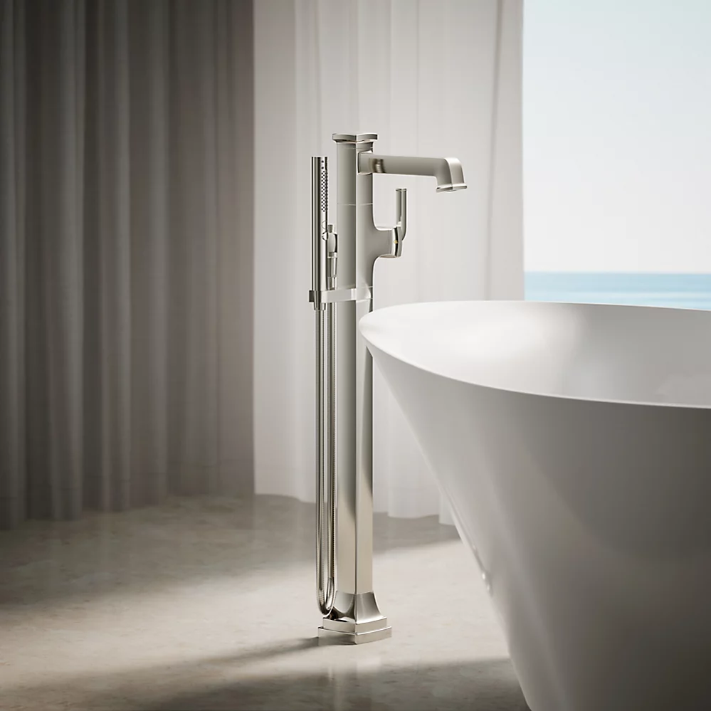 Kohler T27408-4-SN Riff Freestanding Bath Faucet Trim
