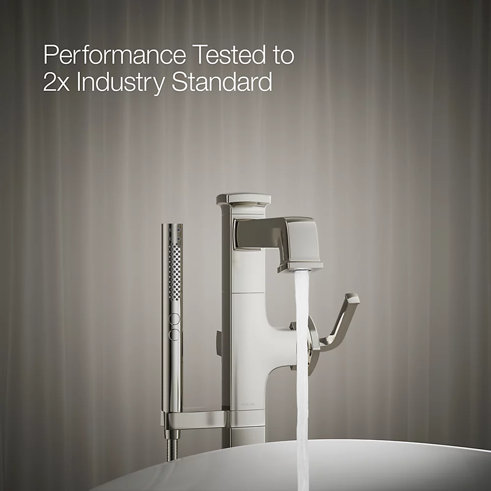 Kohler T27408-4-SN Riff Freestanding Bath Faucet Trim